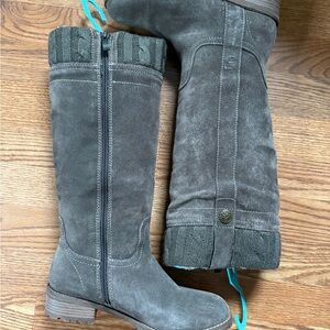 Bjorndal Faux Fur Lined Boots with Knit Cuff Women’s size 7 Taupe